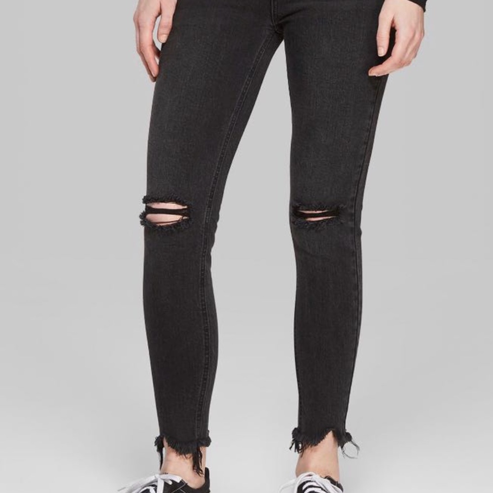 New Wild Fable High Rise Faded Black Skinny Jeans